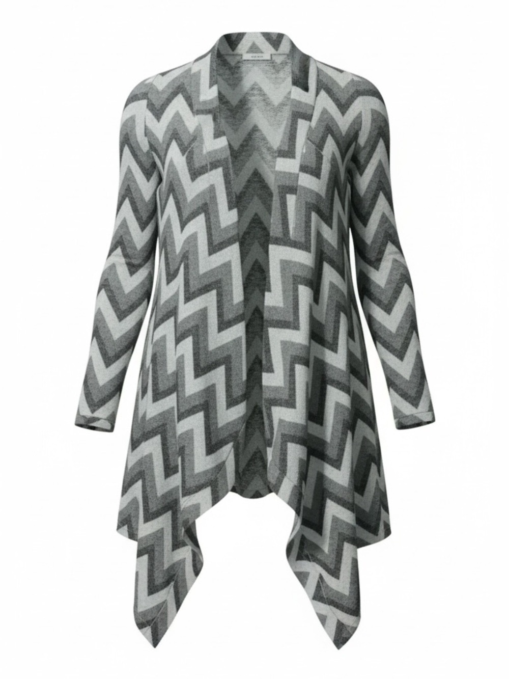Zulily Chevron Open Front Duster Cardigan – Green Blue – Size XL